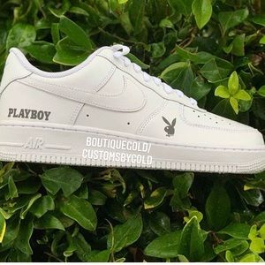 COPY - Nike Air Force 1 playboy customs reflective